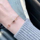 Rose Classic Spring Cylinder Bracelet Woman Gift Titanium Steel Jewelry