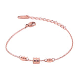 Rose Classic Spring Cylinder Bracelet Woman Gift Titanium Steel Jewelry