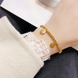Rose Fortune Chinese Word Elastic Bracelet Birthday Gift