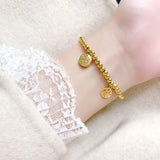 Rose Fortune Chinese Word Elastic Bracelet Birthday Gift