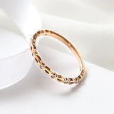 Zircon Inlay Crystal Tail Rings Lady's Wedding Ring