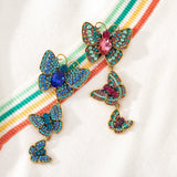 Vintage Butterfly Rhinestone Brooch