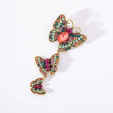 Vintage Butterfly Rhinestone Brooch