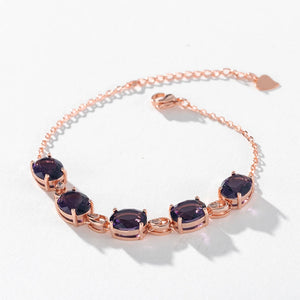 Purple Glass Bracelet for Women Jewelry YT758