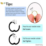 925 Sterling Silver Colorful Zircon Tassel Hoop Earrings for Women