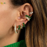 Crystal Zircon Earcuff Clip Earrings Non Pierced Women