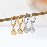 Sterling Silver Shell Drop Earrings for Women Party Fine Jewelry