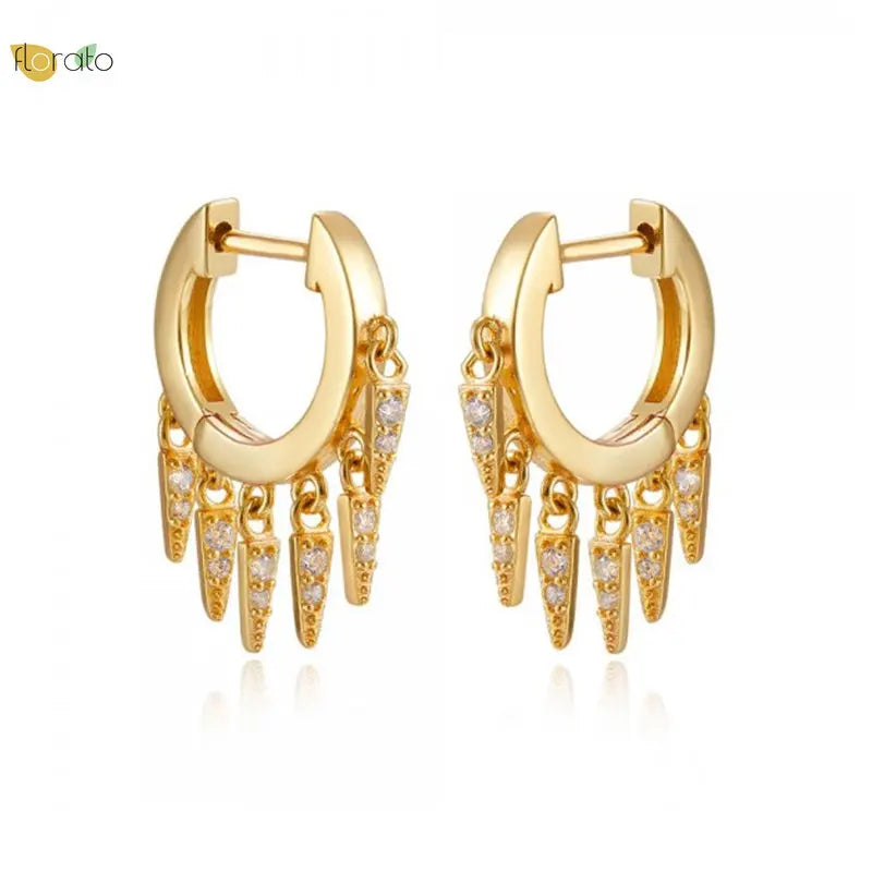 925 Sterling Silver Tassel Drop Earrings for Women