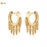 925 Sterling Silver Tassel Drop Earrings for Women