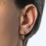 925 Silver Hoop Earrings Cross/Star/Moon Tassel Drop Earings