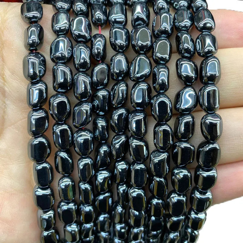 Hematite Irregular Spacer Beads 8-10MM 15''