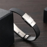 Custom Engraved Stainless Steel Bracelet for Men
