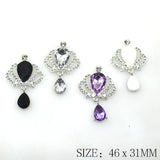 10Pcs Rhinestone Crown Crystal Pendant DIY Wedding Bottle Decoration