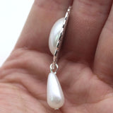 10Pcs Alloy Oval Pearl Flat Button DIY Wedding Decoration Crafts