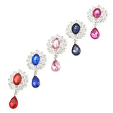 10Pcs Alloy Crystal Brooches for Wedding Invitation Holiday Decor