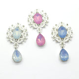 10Pcs Rhinestone Brooch Party Holiday Wine Glass Creative Pendant