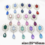 10Pcs Rhinestone Brooch Party Holiday Wine Glass Creative Pendant