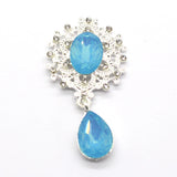 10Pcs Rhinestone Brooch Party Holiday Wine Glass Creative Pendant