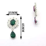 10Pcs Rhinestone Brooch Party Holiday Wine Glass Creative Pendant