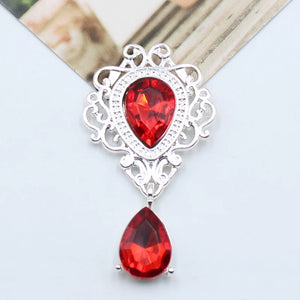 10Pcs Rhinestone Flat Brooch DIY Wedding Decoration