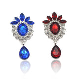 10Pcs Alloy Rhinestone Flat Brooch Wedding Hair Ornament Decoration