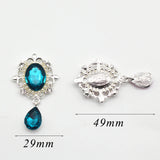 10pcs Alloy OvalWater Drop Pendant for DIY Invitation Card Decoration