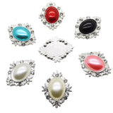 10Pcs/Lot 25*32mm Flatback Brooches DIY Handwork Accessories