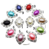10Pcs/Lot 25*32mm Flatback Brooches DIY Handwork Accessories