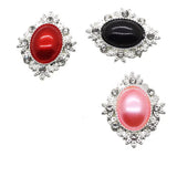 10Pcs/Lot 25*32mm Flatback Brooches DIY Handwork Accessories