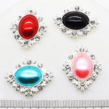 10Pcs/Lot 25*32mm Flatback Brooches DIY Handwork Accessories