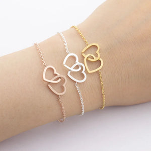YWXXSZ Love Heart Bracelets for Women Charms Honey Bracelet