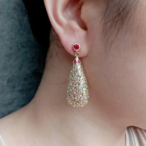 YYGEM CZ Teardrop Dangle Earrings