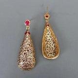 YYGEM CZ Teardrop Dangle Earrings