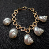 Natural Sea Shell Charm Bracelet For Women Jewelry