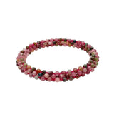 Natural Tourmaline Stretch Elastic Bracelet Gemstone Jewelry