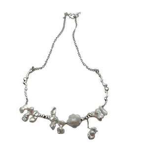 Freshwater Keshi Pearl Choker Necklace