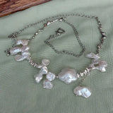 Freshwater Keshi Pearl Choker Necklace