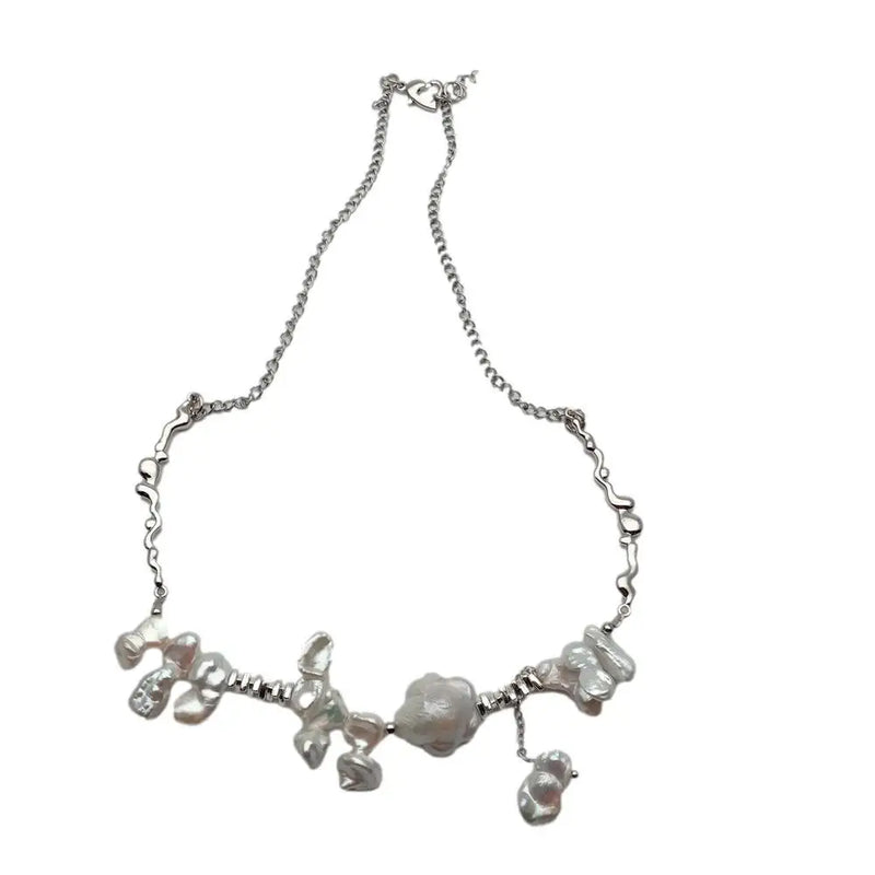 Freshwater Keshi Pearl Choker Necklace