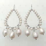 YYGEM Freshwater Pearl Drop Earring for Women