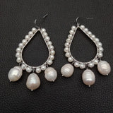 YYGEM Freshwater Pearl Drop Earring for Women