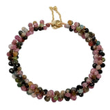 4mm Tourmaline Bangle Wrap Bracelet for Women