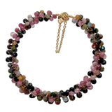 4mm Tourmaline Bangle Wrap Bracelet for Women