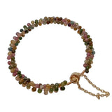 4mm Tourmaline Wrap Bangle Bracelet for Women