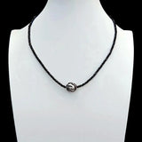 YYGEM Faceted Spinel Cultured Keshi Pearl Crystal Pave Necklace