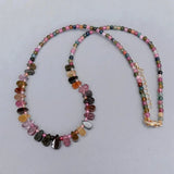 YYGEM Natural Tourmaline Choker Necklace Jewelry