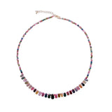 YYGEM Natural Tourmaline Choker Necklace Jewelry