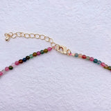 YYGEM Natural Tourmaline Choker Necklace Jewelry