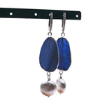 YYGEM Natural Kyantie Bead Leverback Earrings