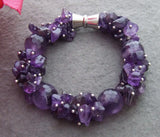 YYGEM Natural Purple Amethyst Bracelet