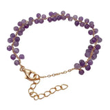 Faceted Amethyst Wrap Bracelet for Girls